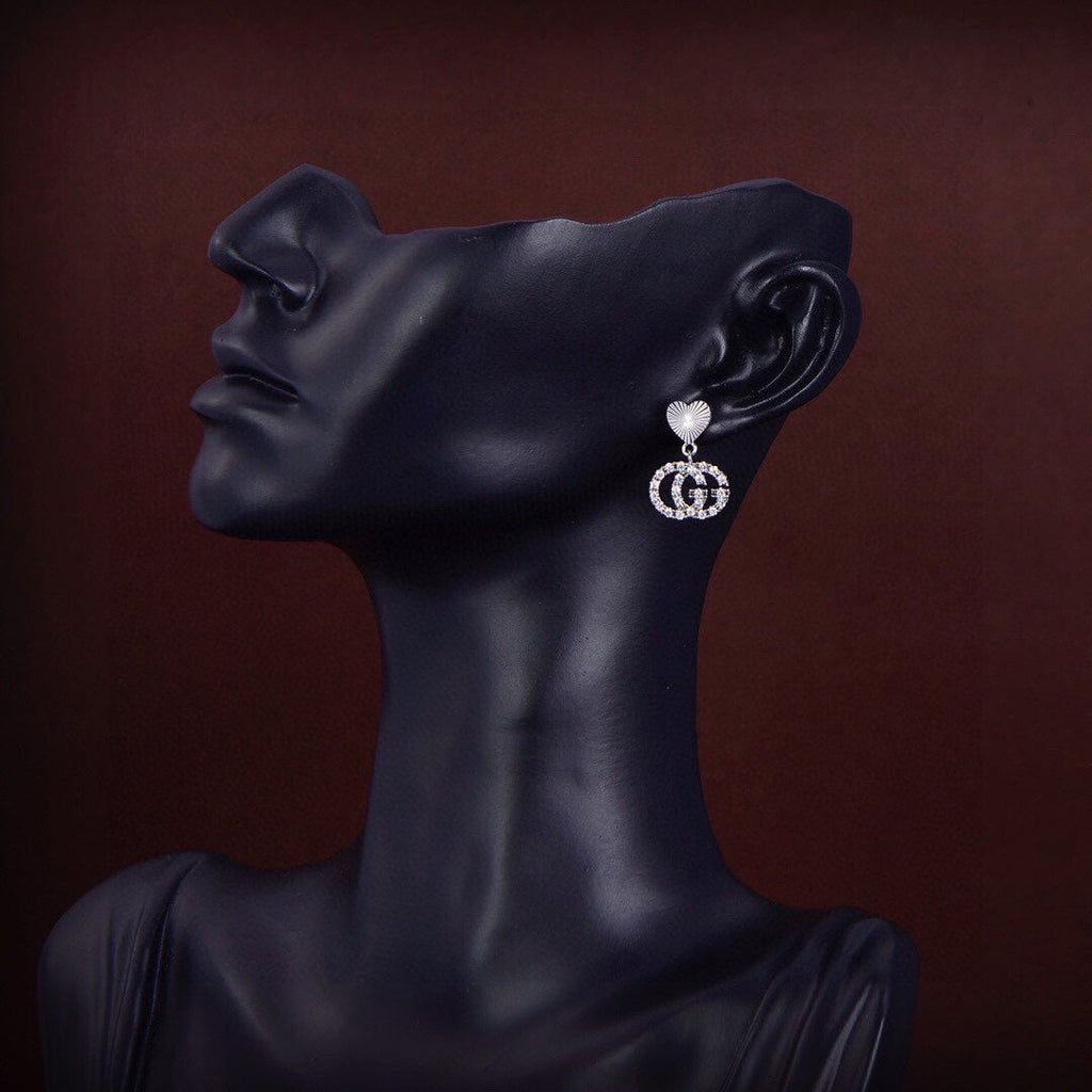 18K Double Gucci Running Earrings