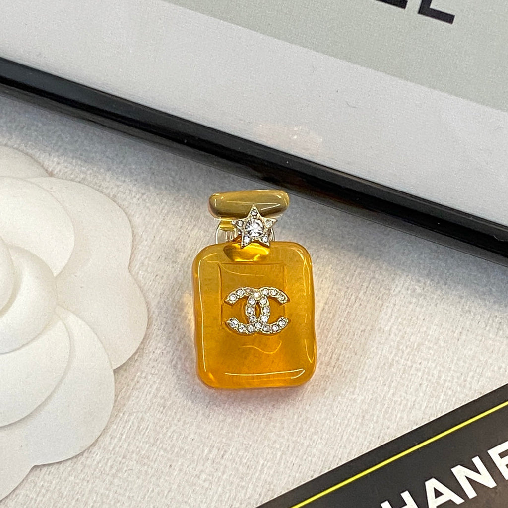 18K  Chanel Perfume Color Bottle Brooch