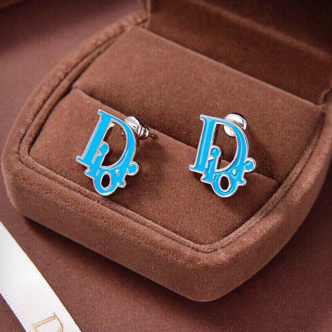 18K Dior Blue Earrings