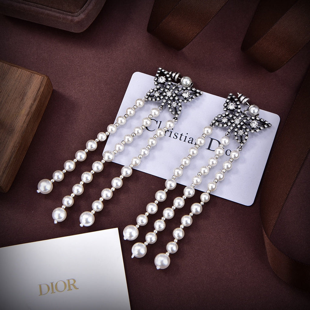 18K Dior Papillon De Nuit Earrings