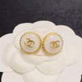 18K  Chanel Pearl Vintage Earrings