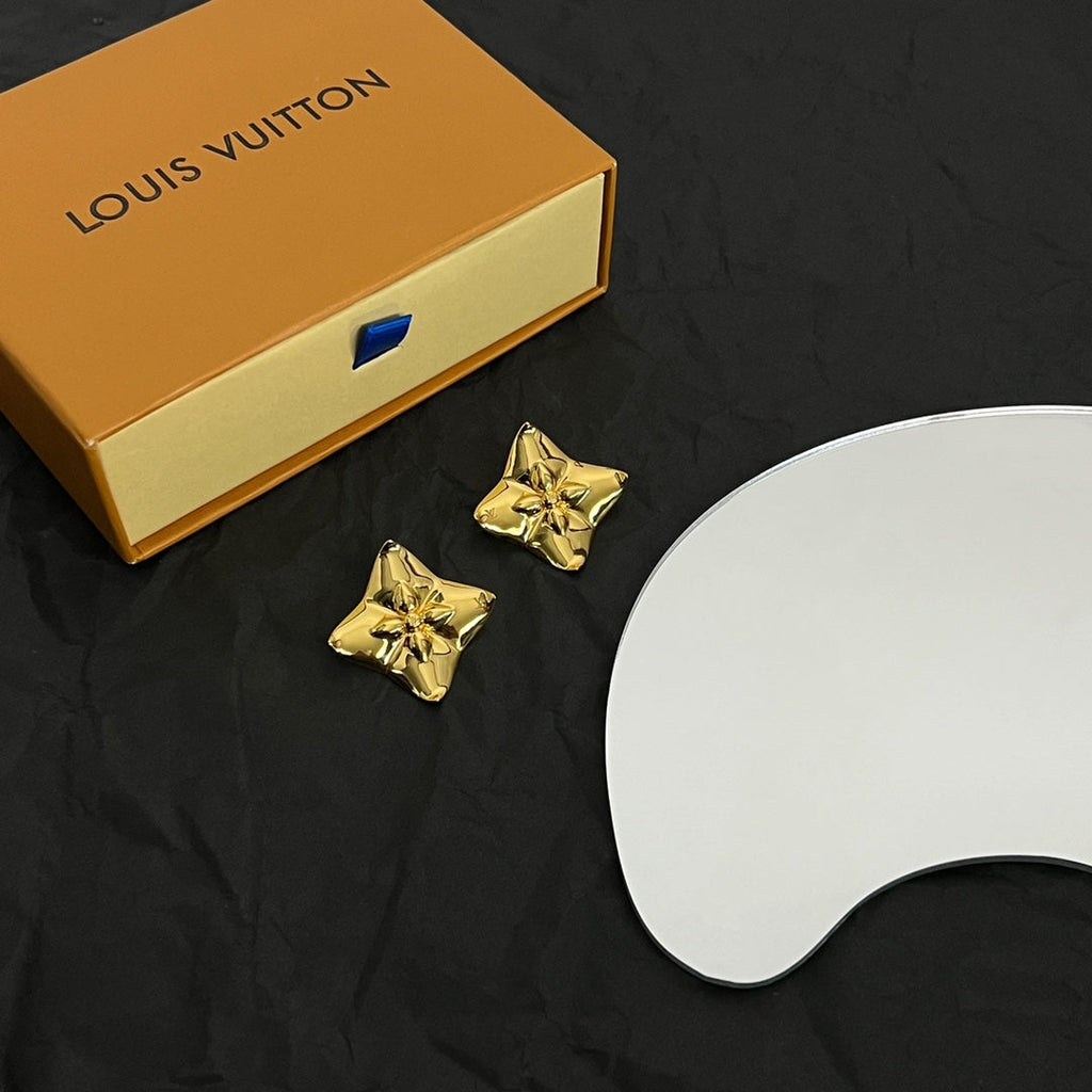 18K Louis Vuitton Futura Earrings