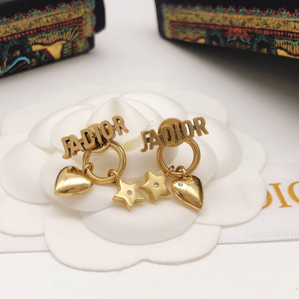 18K Dior J'Adior Star Earrings