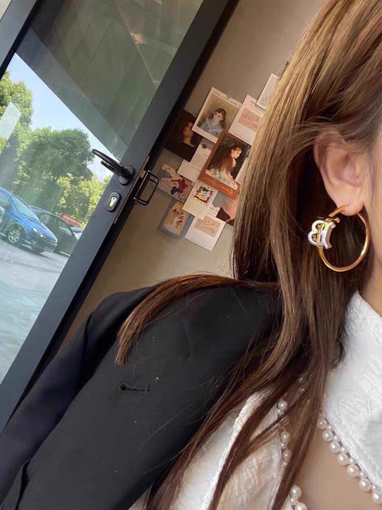 18K Balenciaga Earrings