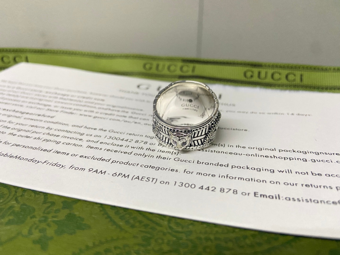 Double Gucci Garden Snake Interlocking Gucci Ring