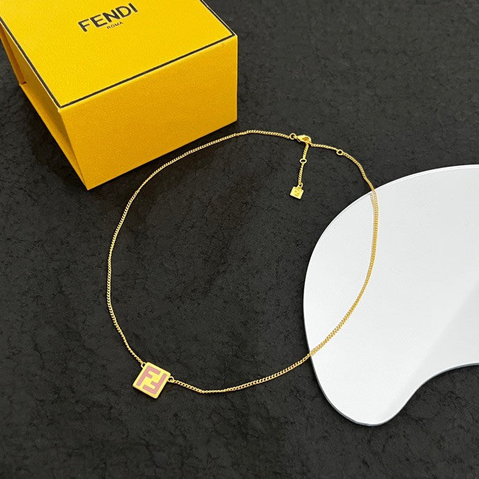 18K Fendi Forever Pink Necklace