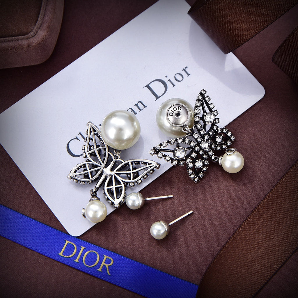18K Dior Tribales Butterfly Earrings