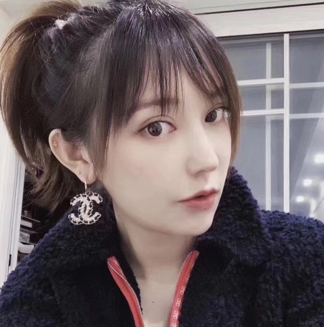 18K  Chanel Leather Earrings