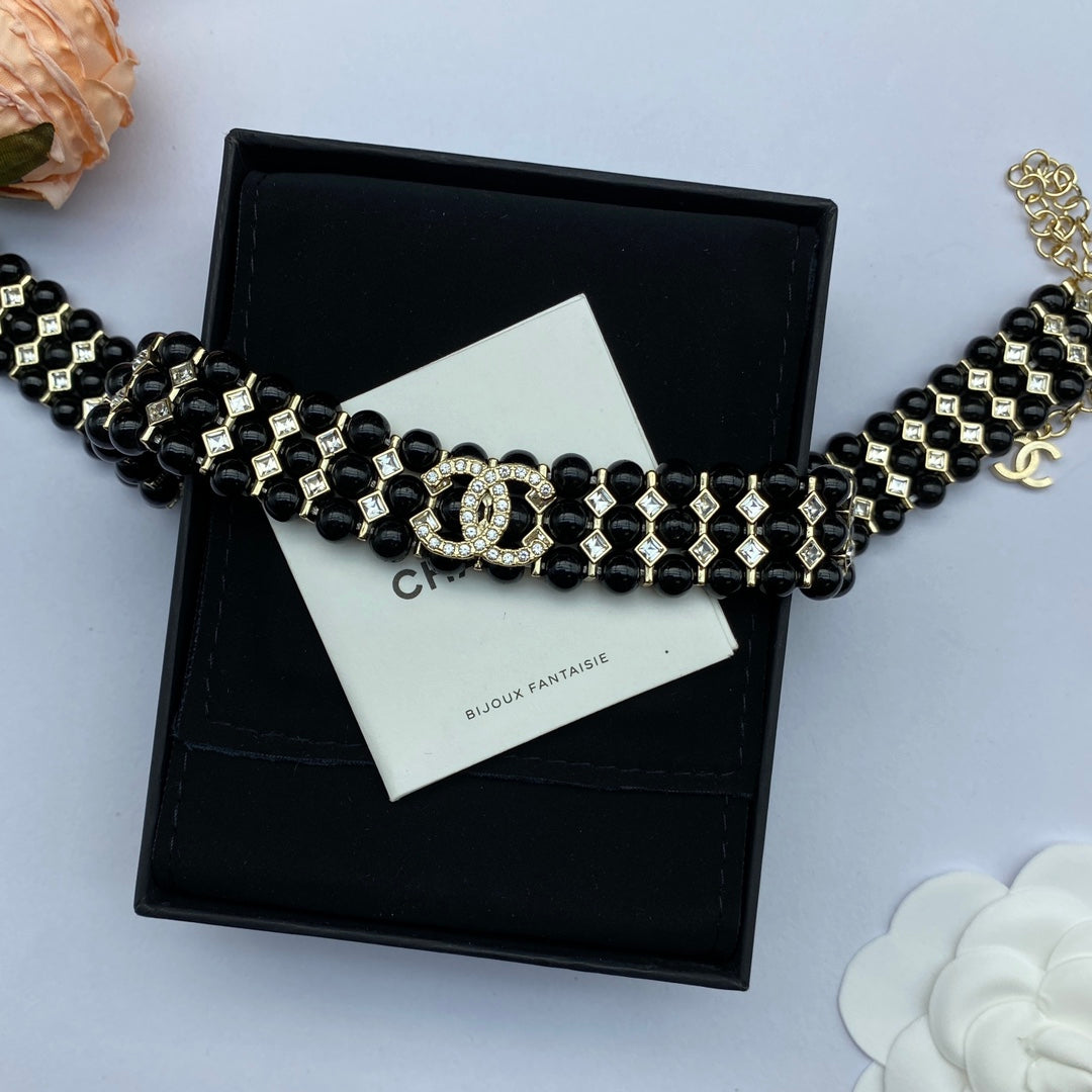 18K  Chanel Strass Choker Necklace