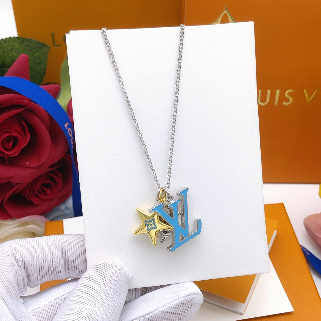 18K Louis Vuitton Turquoise Chain Necklace