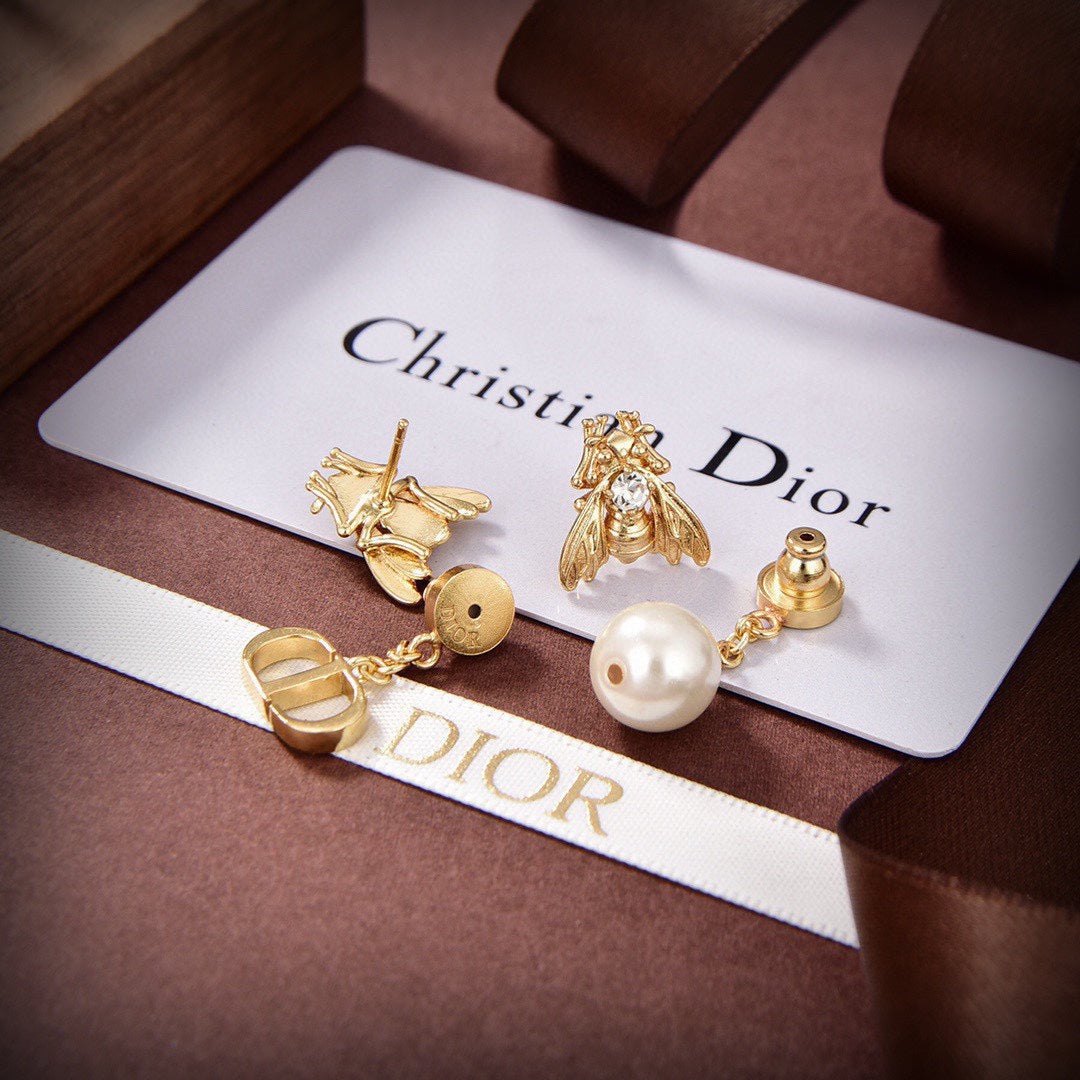 18K Dior Queen Bee Earrings
