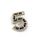 18K  Chanel No.5 Strass Brooch