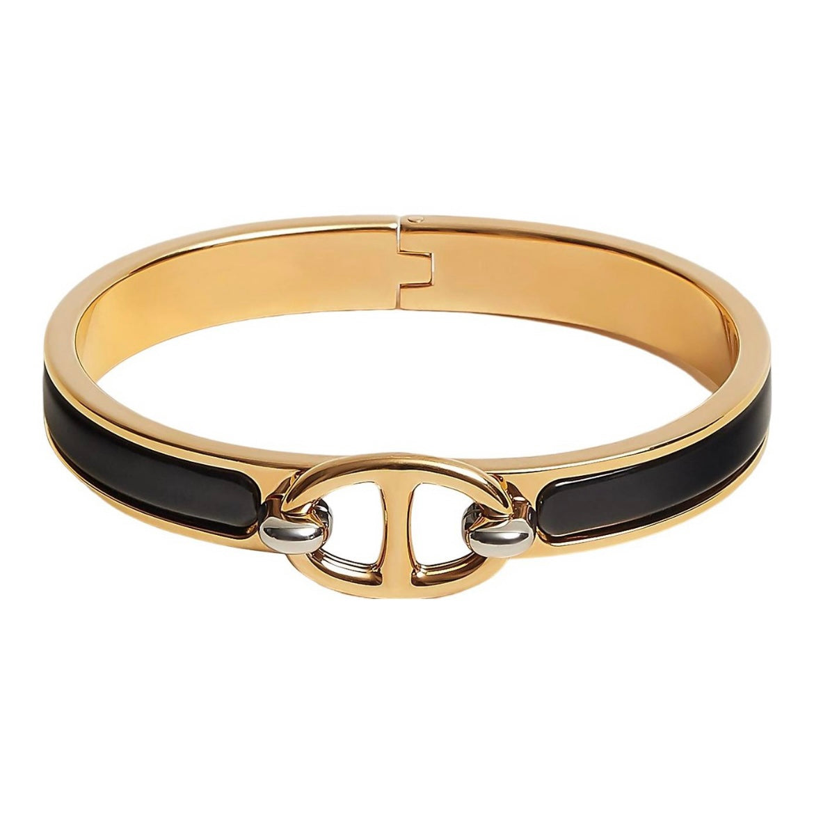 18K Mini Clic Chaine D'ancre Hermes Bracelet
