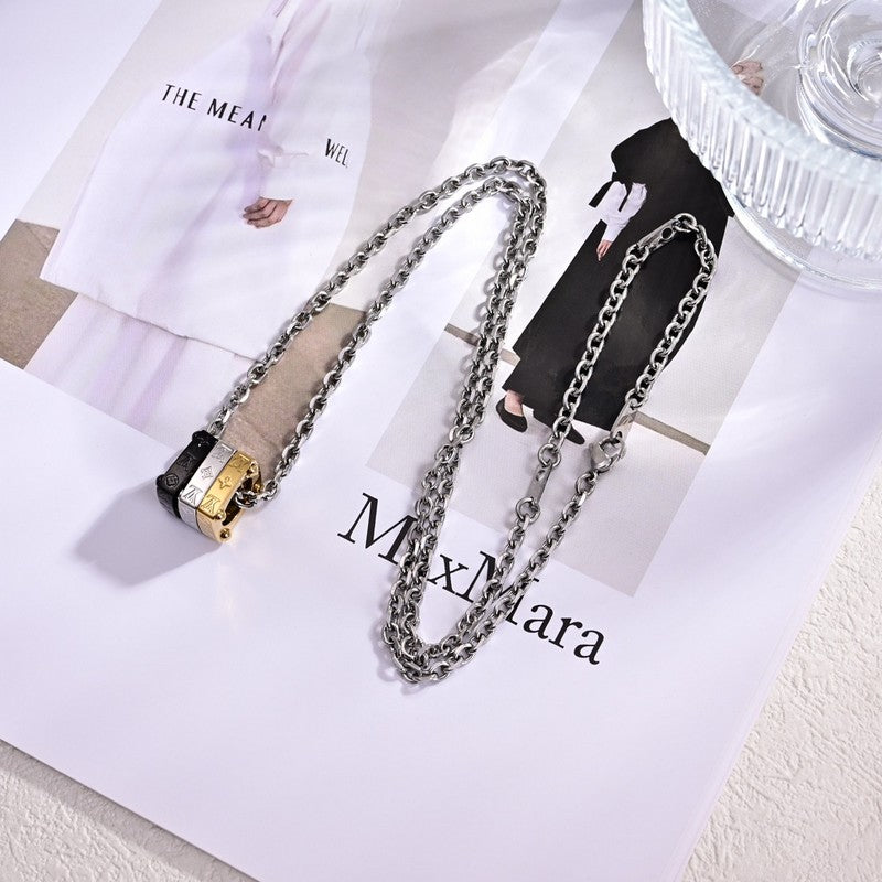 18K Louis Vuitton Bold Tri-Color Necklace