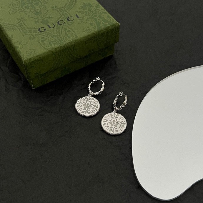 18K Double GucciIcon Blooms Earrings