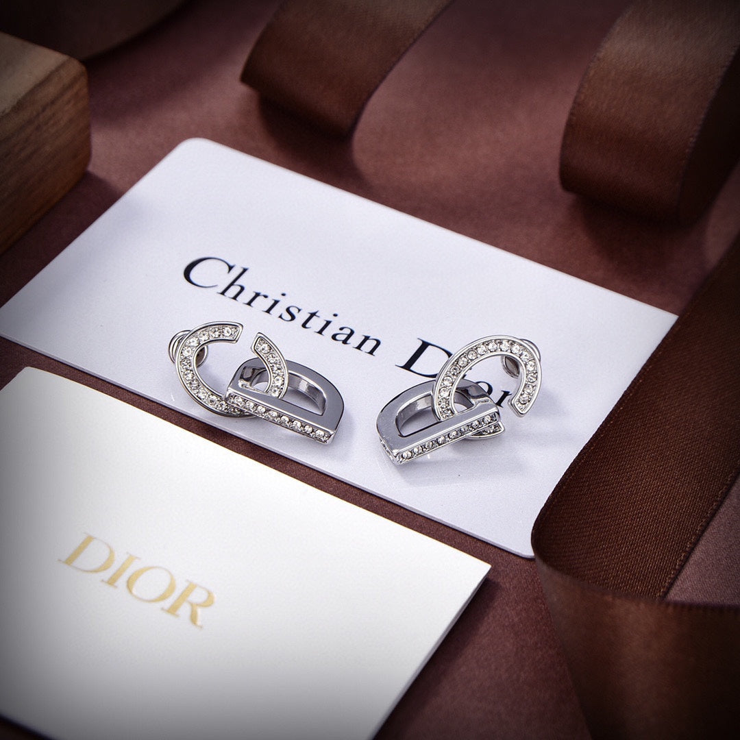 18K Dior Lock Earrings