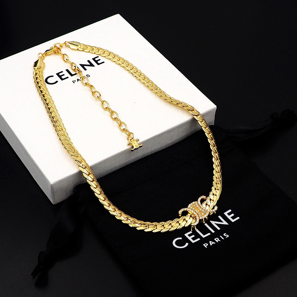 18K Celine Diamonds Necklace