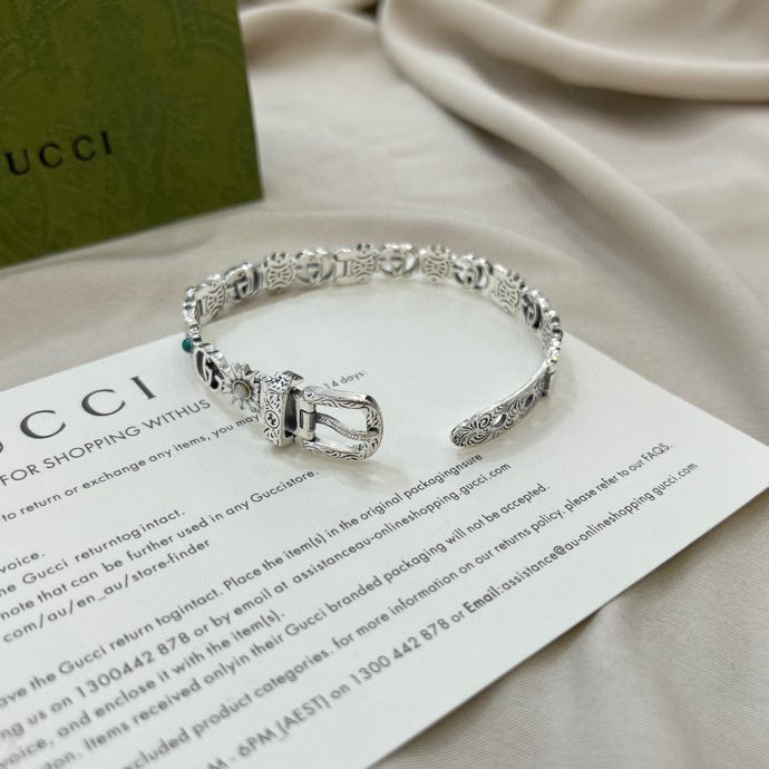 Double Gucci Flowers Bracelet