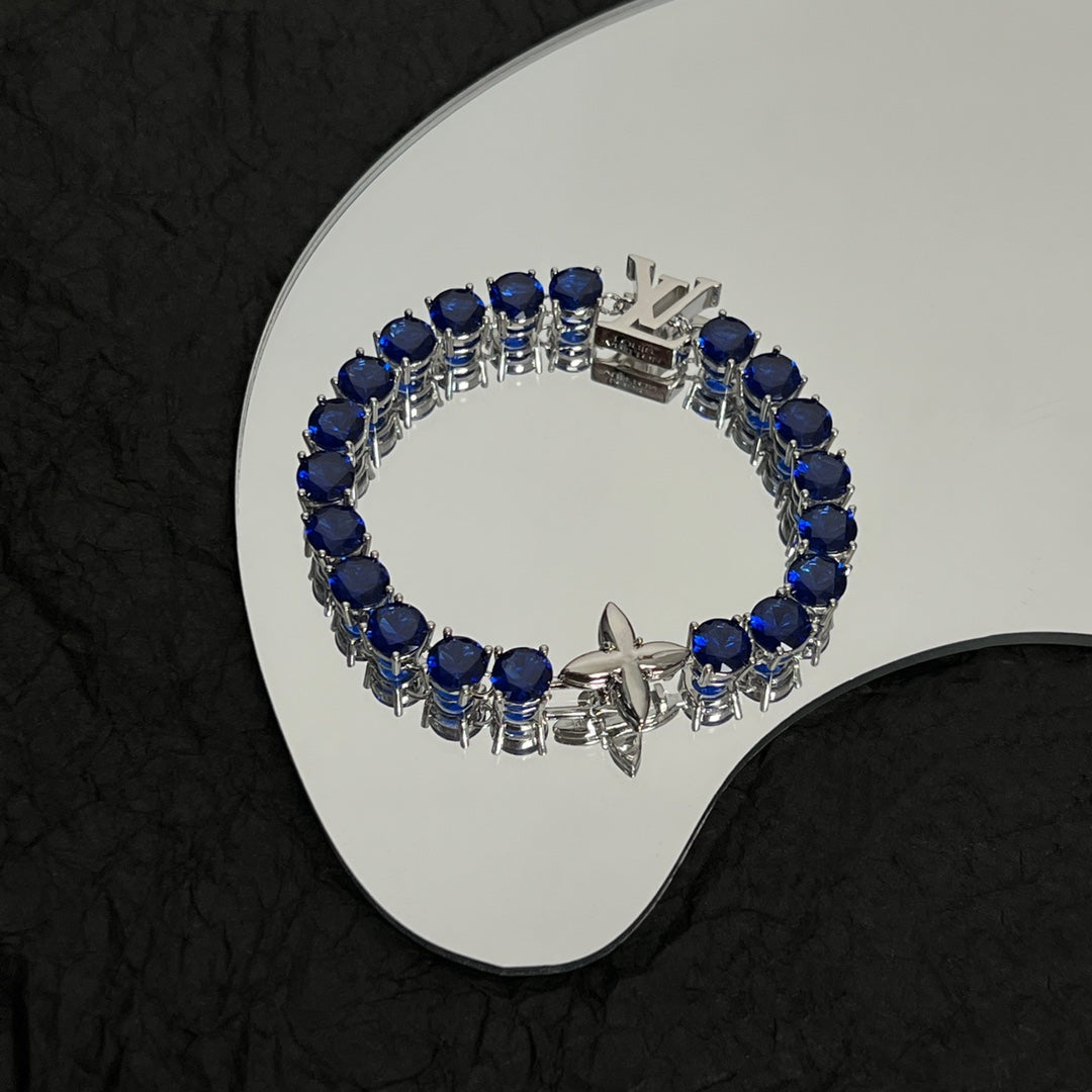 18K Louis Vuitton Crystal Bracelet