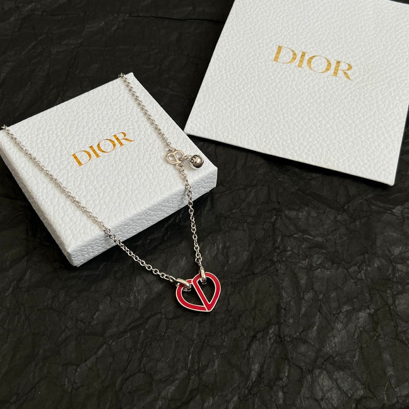 18K Dior Heart Necklace