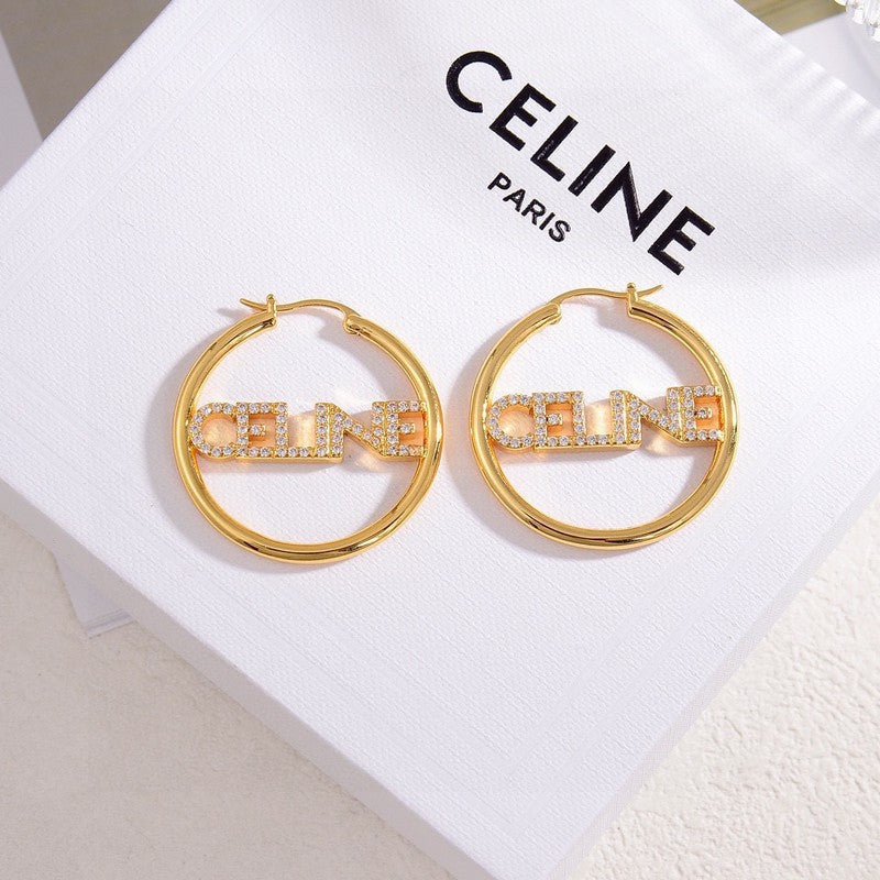 18K Celine Celine Diamond Earrings
