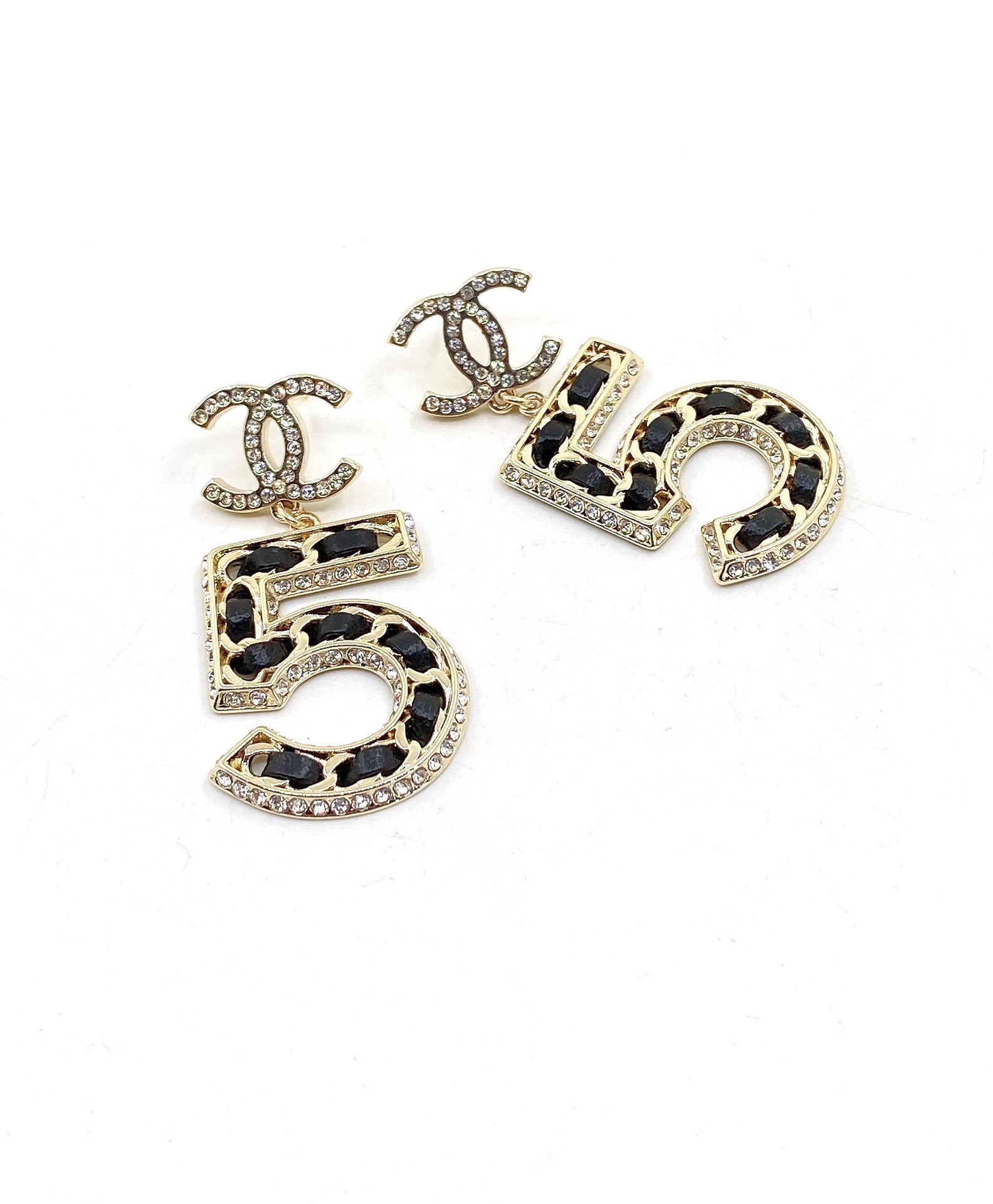 18K  Chanel N0.5 Perfume Earrings
