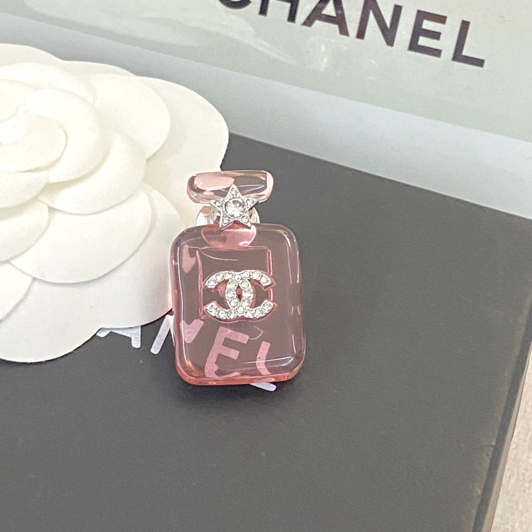 18K  Chanel Perfume Color Bottle Brooch