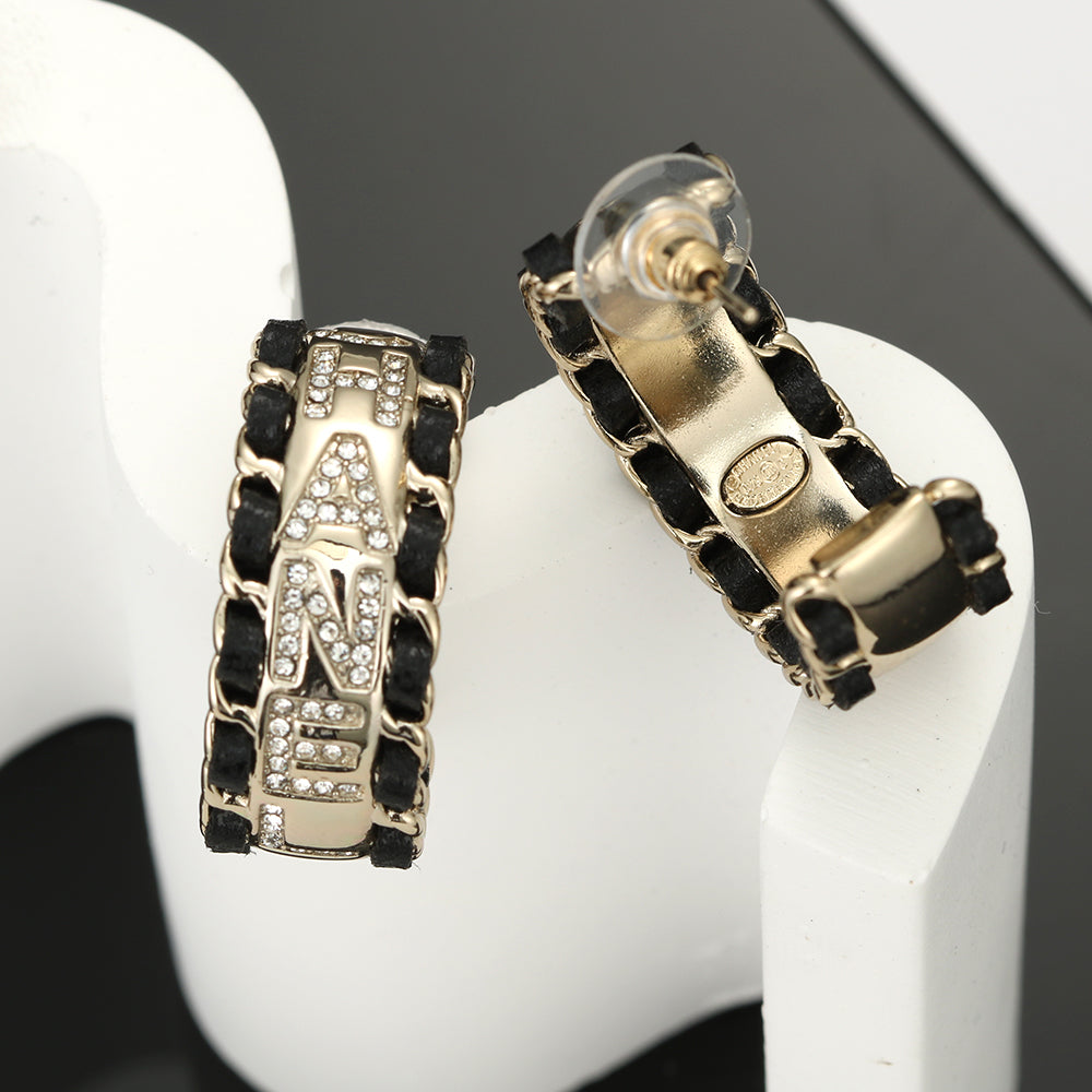 18K  Chanel Strass Earrings