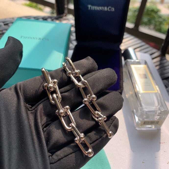 18K Tiffany HardWear Graduated Link Earrings