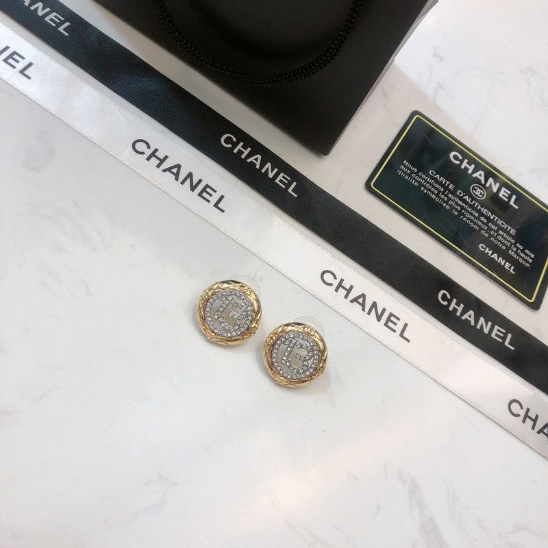 18K  Chanel No.13 Diamond Earrings