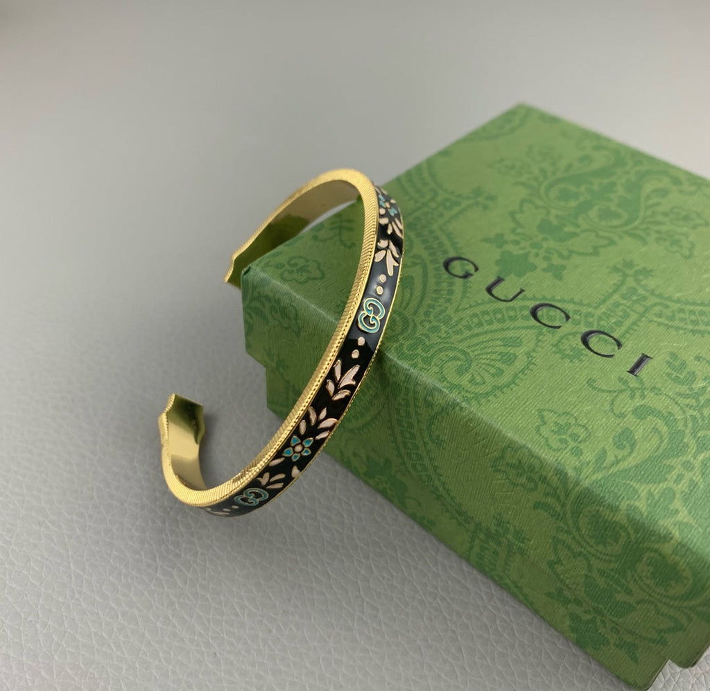 18K Double Gucci Icon Blooms Bracelet