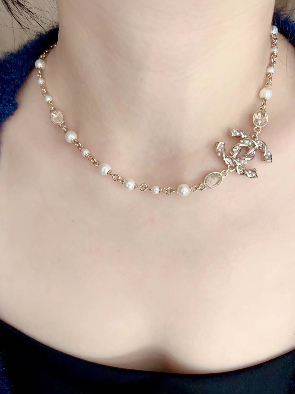 18K  Chanel Pearls Necklace
