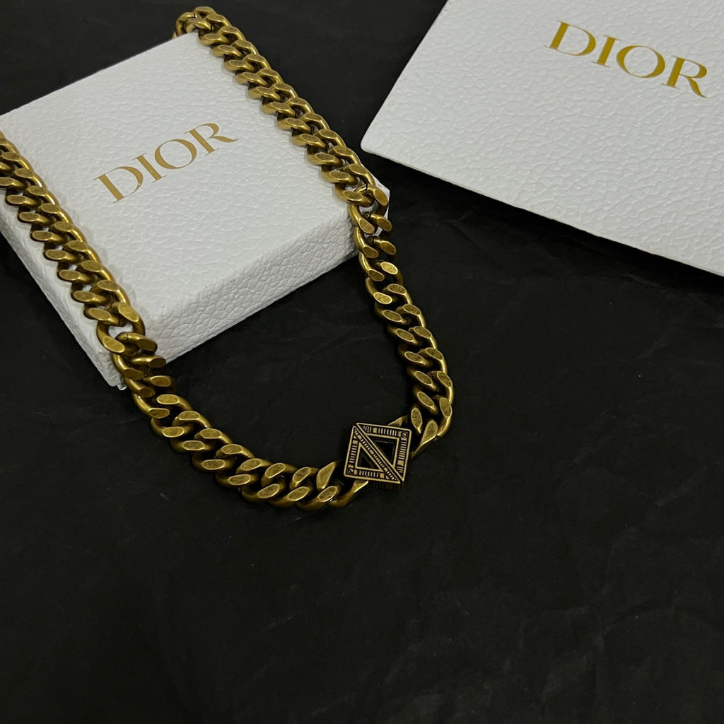 18K Dior Diamond Chain Necklace