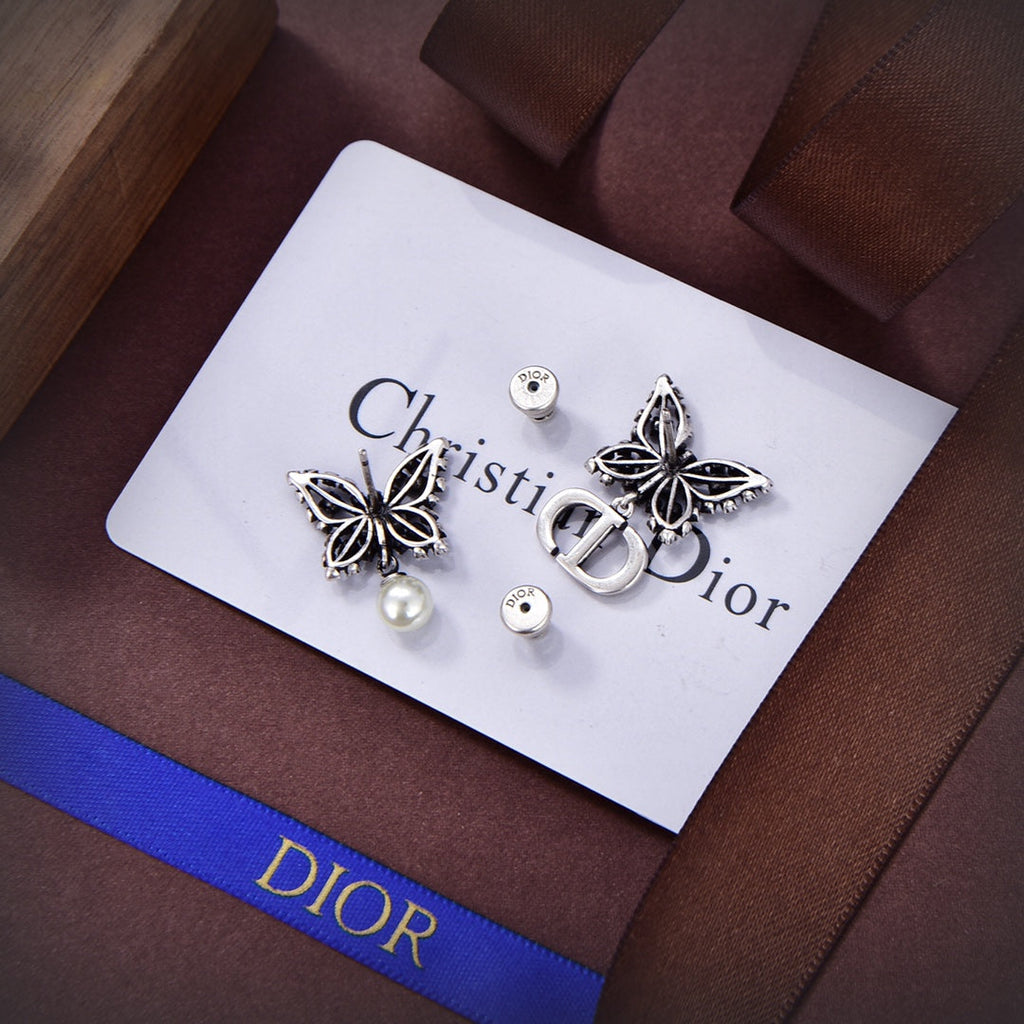18K Dior Papillon De Nuit Earrings