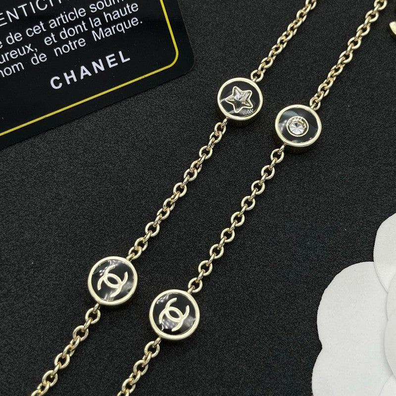18K  Chanel Star Gold Necklace