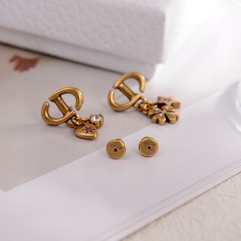 18K Dior Lucky Charms Earrings