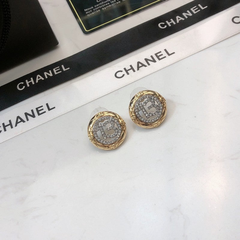 18K  Chanel No.13 Diamond Earrings
