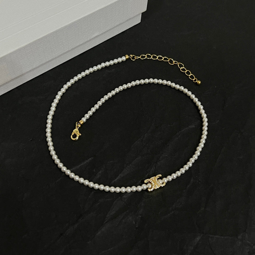 18K Celine Pearl Necklace