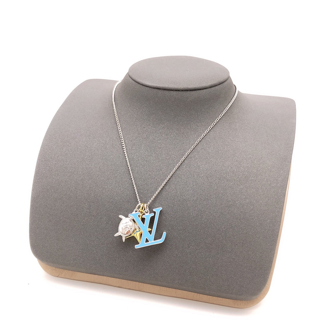 18K Louis Vuitton Turquoise Chain Necklace
