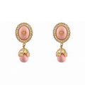 18K Double Gucci Pearl Earrings