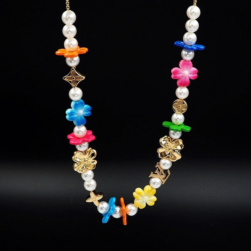 18K Louis Vuitton Surfin' Flower Necklace