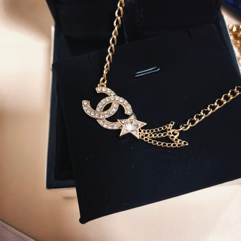 18K  Chanel Star Diamond Necklace