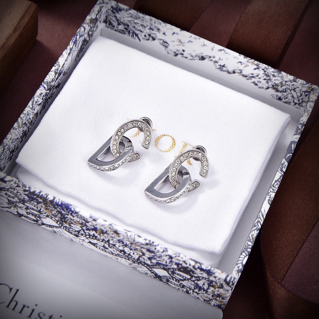 18K Dior Lock Earrings