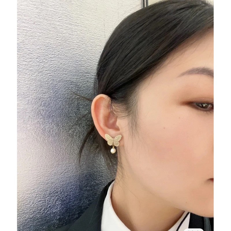 18K Dior Butterfly Earrings
