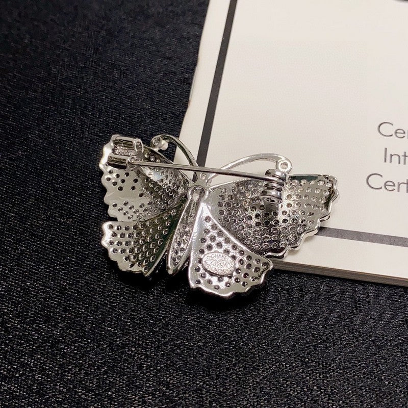 18K  Chanel Full Diamond Butterfly Brooch