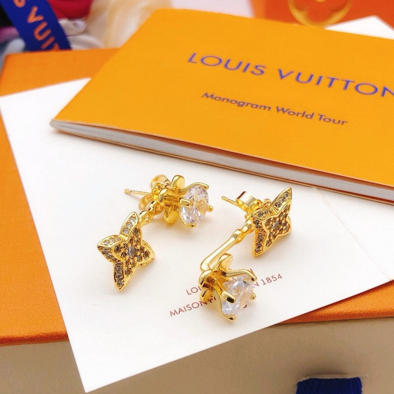 18K Louis Vuitton Blossom Monogram Earrings