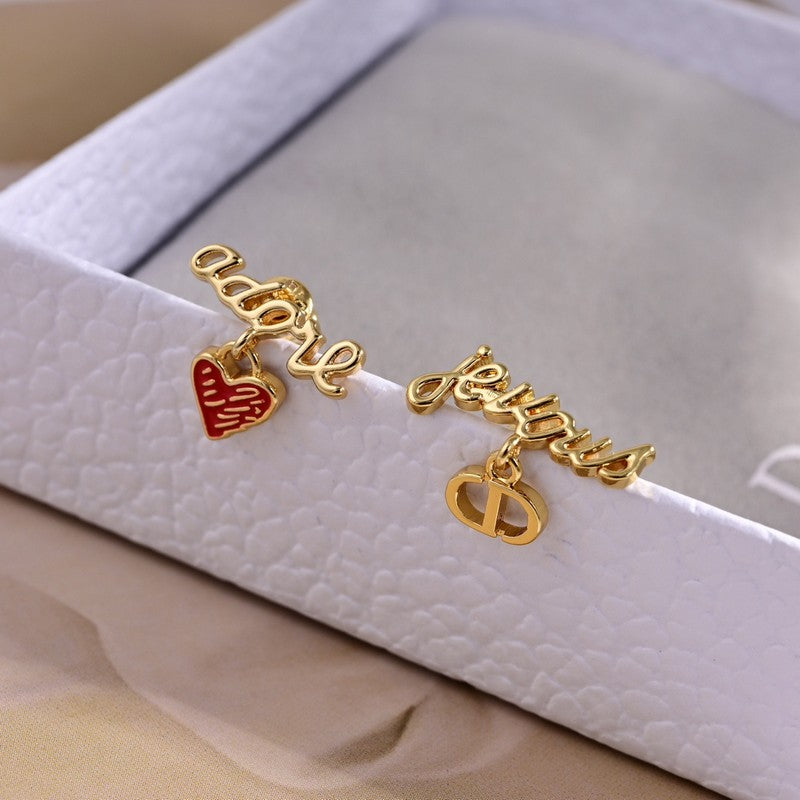 18K Dior Dioramour Je Vous Adore Earrings