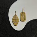 18K Balenciaga Plate Earrings