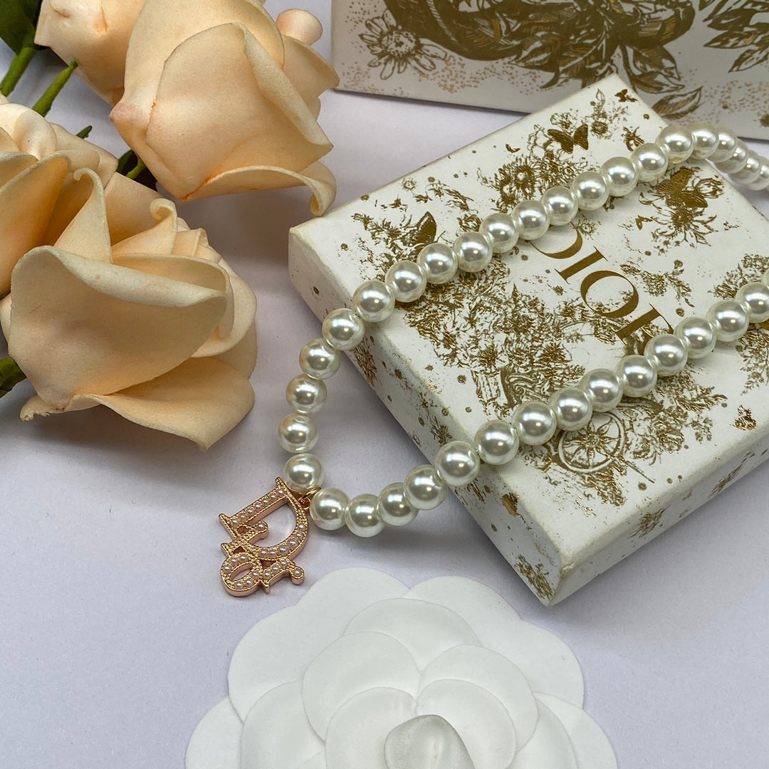18K Dior Pearl Necklace
