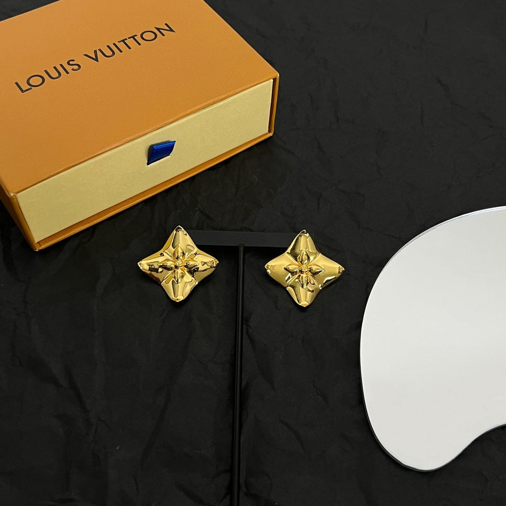 18K Louis Vuitton Futura Earrings